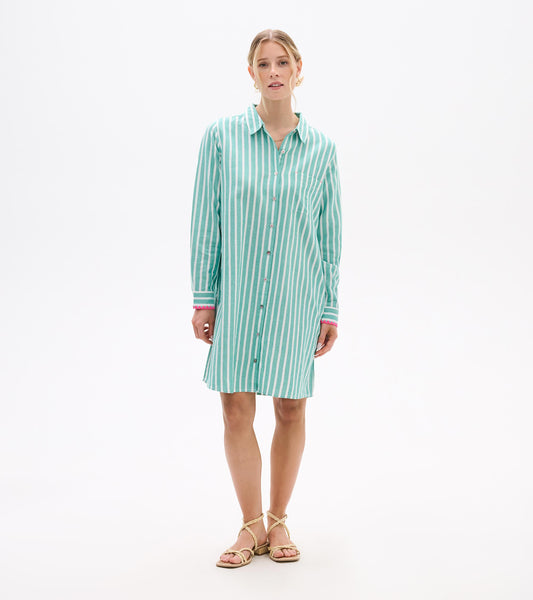 Julia Shirt Dress - Arcadia Stripes