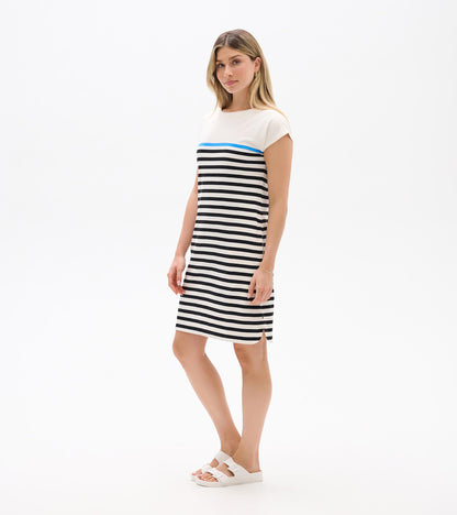 Capri Dress - Black Stripes