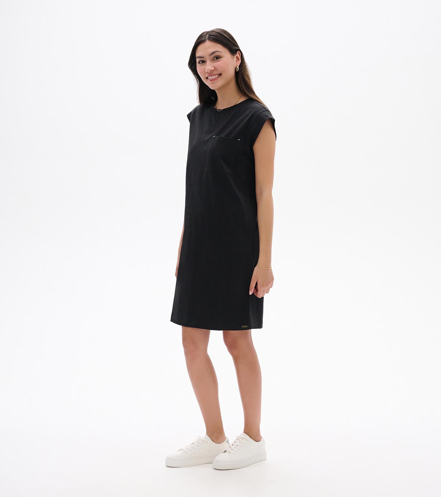 Pocket Tee Dress - Black