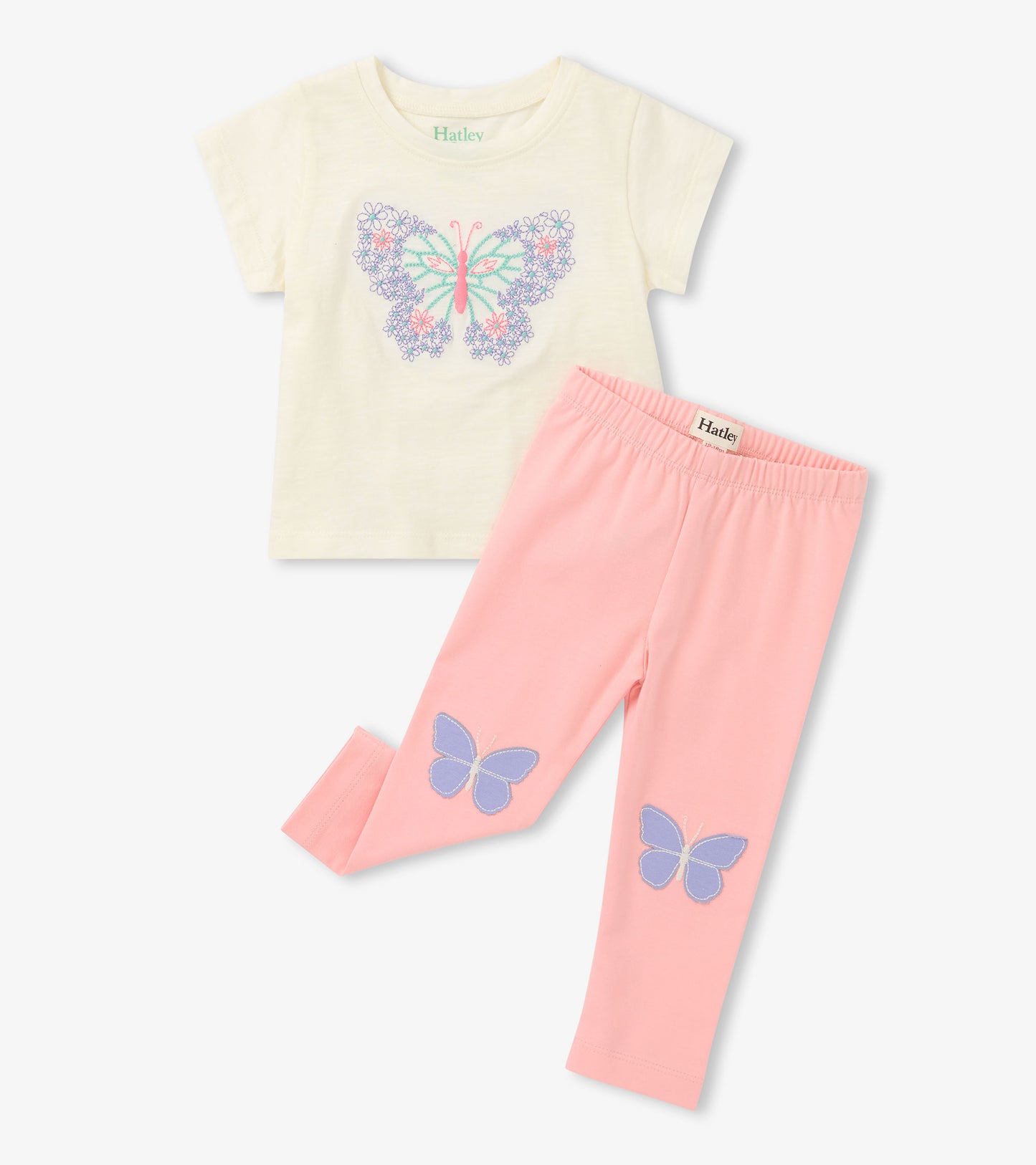 Baby & Toddler Girls Butterfly T-Shirt & Legging Set