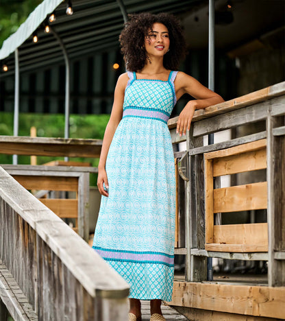 Olivia Sundress - Lattice Flower