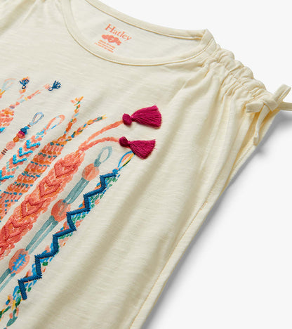 Haut à épaules lacées – Bracelets d’amitié