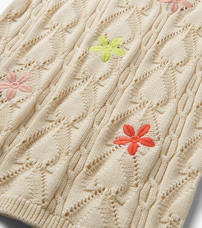 Haut crocheté – Fleurs délicates