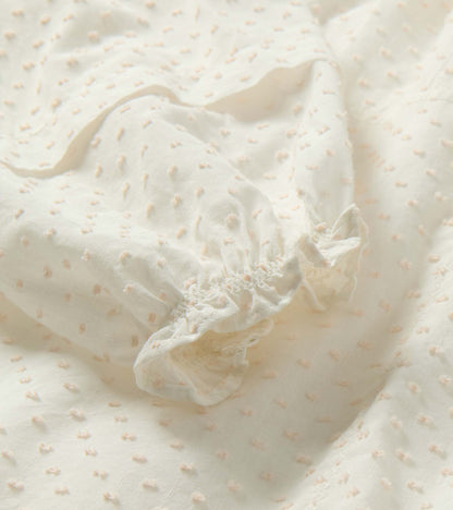 Naomi Blouse - Blush Swiss Dot