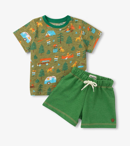 Baby & Toddler Boys Summer Camping T-Shirt & Shorts Set
