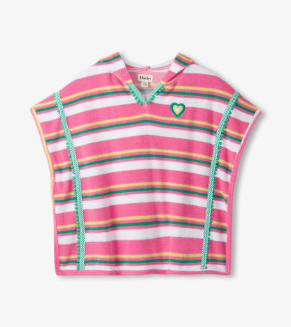 Cache-maillot à capuchon – Rayures bonbon