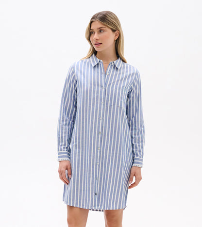 Julia Shirt Dress - Classic Stripes