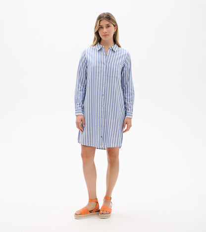 Julia Shirt Dress - Classic Stripes