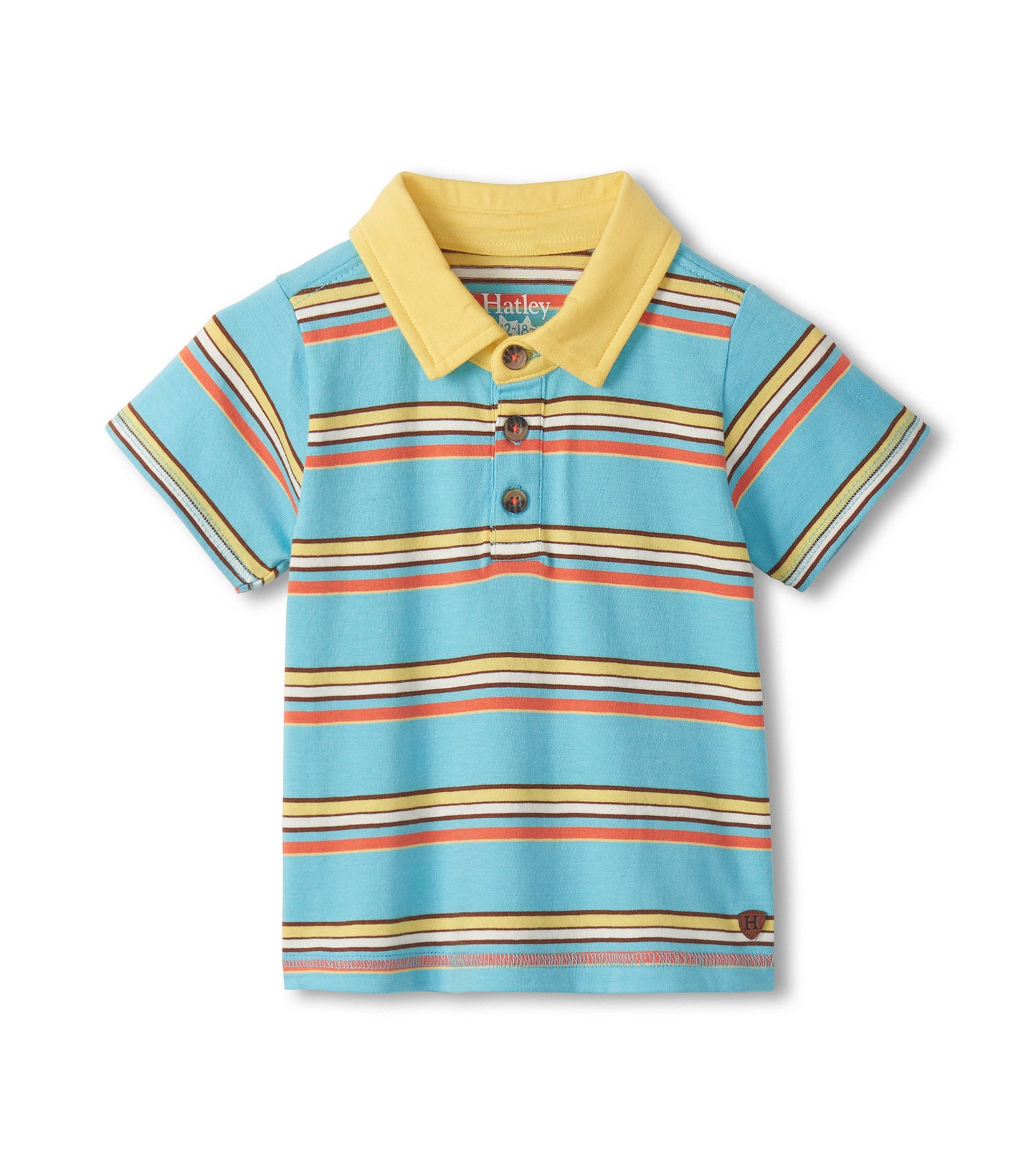 Baby & Toddler Boys Camp Stripe Peached Jersey Polo T-Shirt