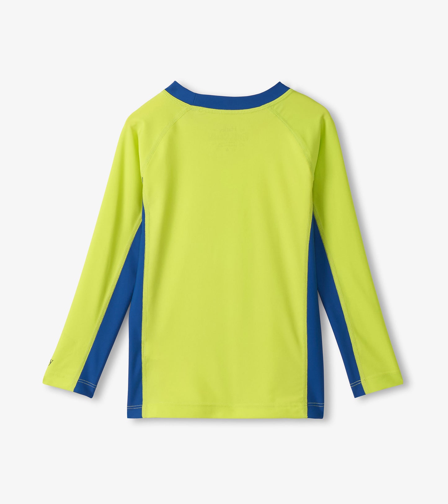 Boys Lime & Blue Colourblock Long Sleeve Rashguard