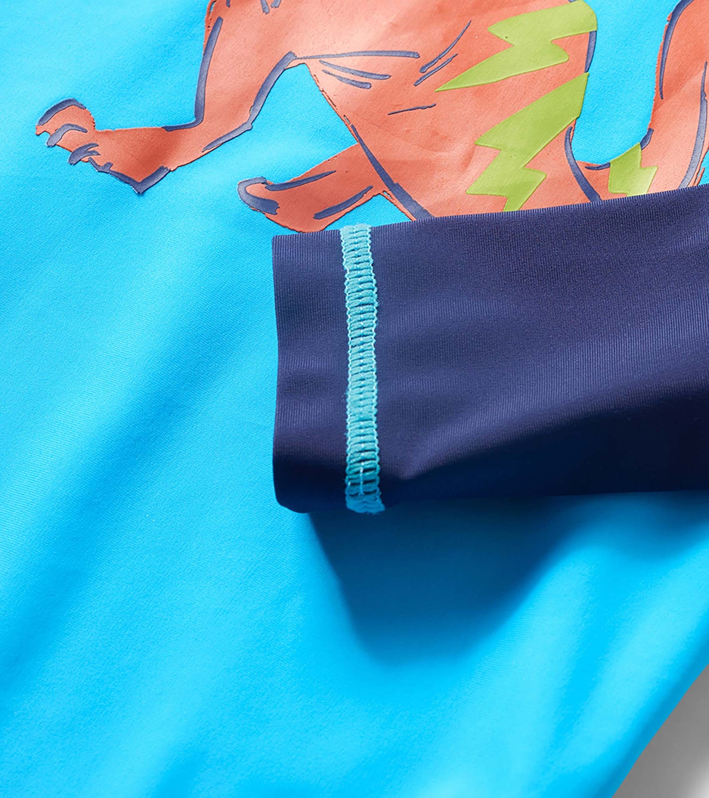 Boys Dino Graphic Long Sleeve Rashguard