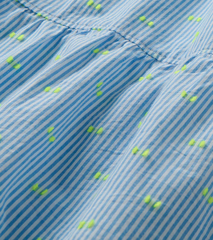 Emerson Dress - Neon Dots on Stripes