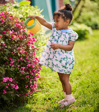 Robe tissée à col – Jardin enchanté