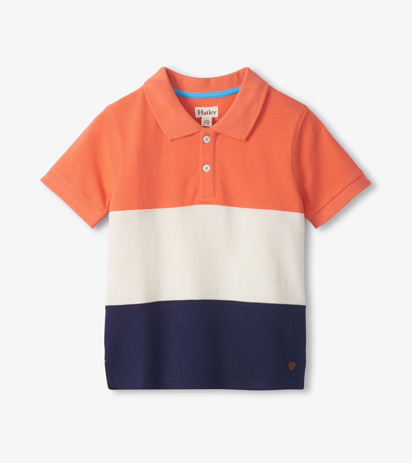 Boys Flamingo Colour Block Polo T-Shirt