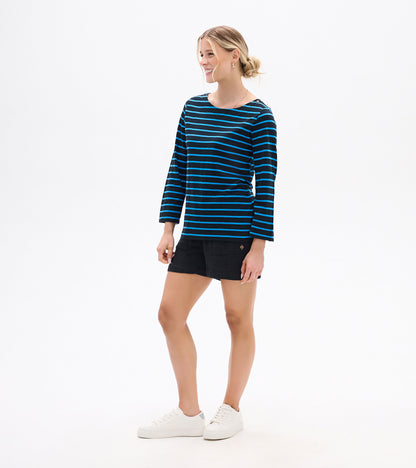 Button Bretton - French Blue Stripes
