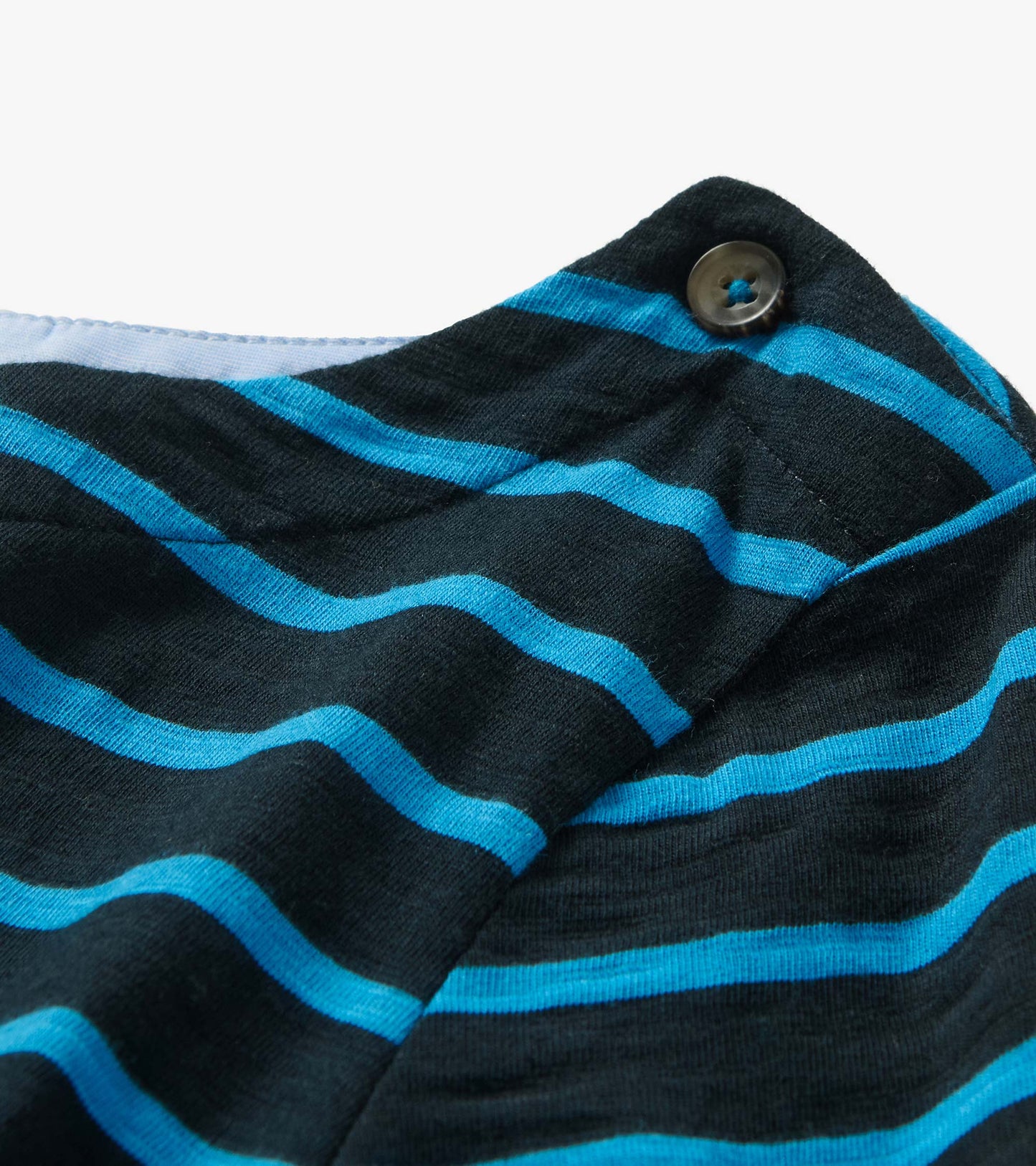 Button Bretton - French Blue Stripes