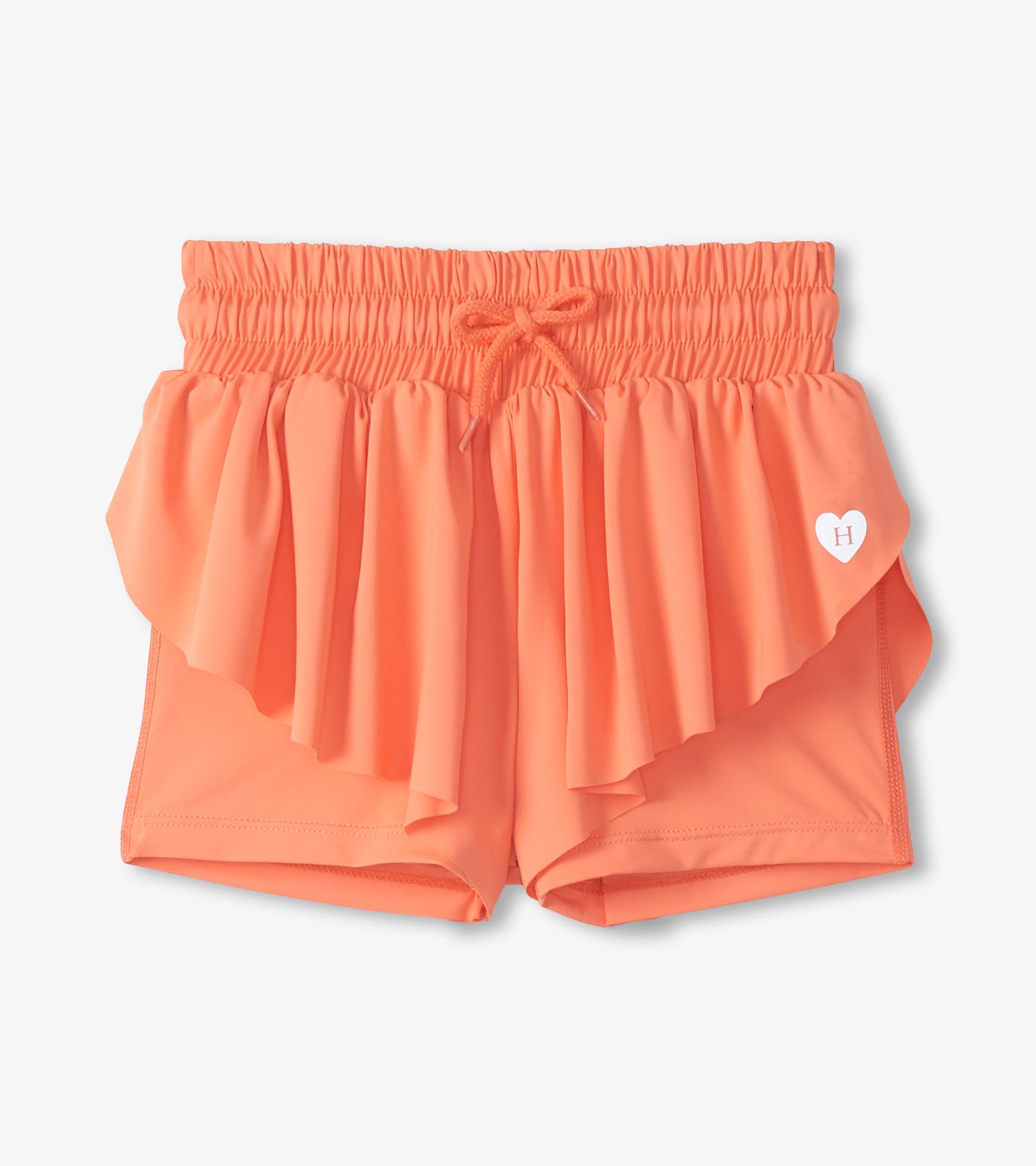 Girls Fusion Coral Running Shorts