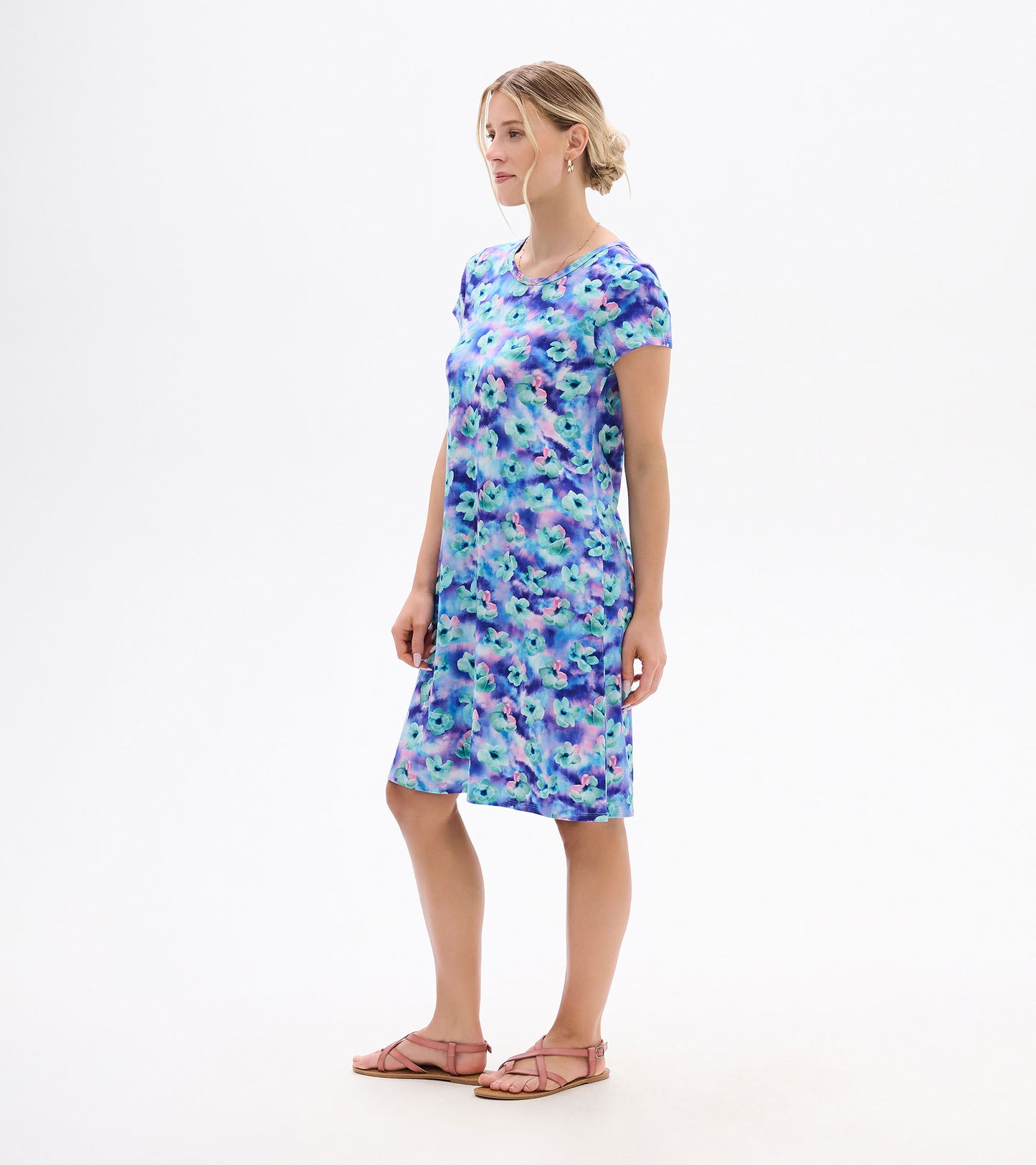 Robe trapèze Cici – Fleurs flottantes