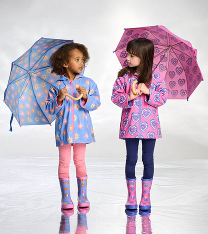 Veste de pluie à fermeture à glissière – Soleils décolorés