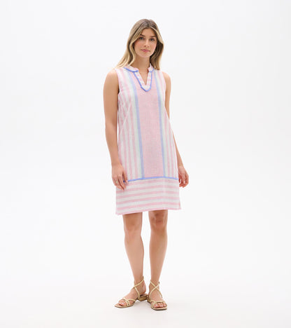 Robe Marin – Dégradé de rayures roses