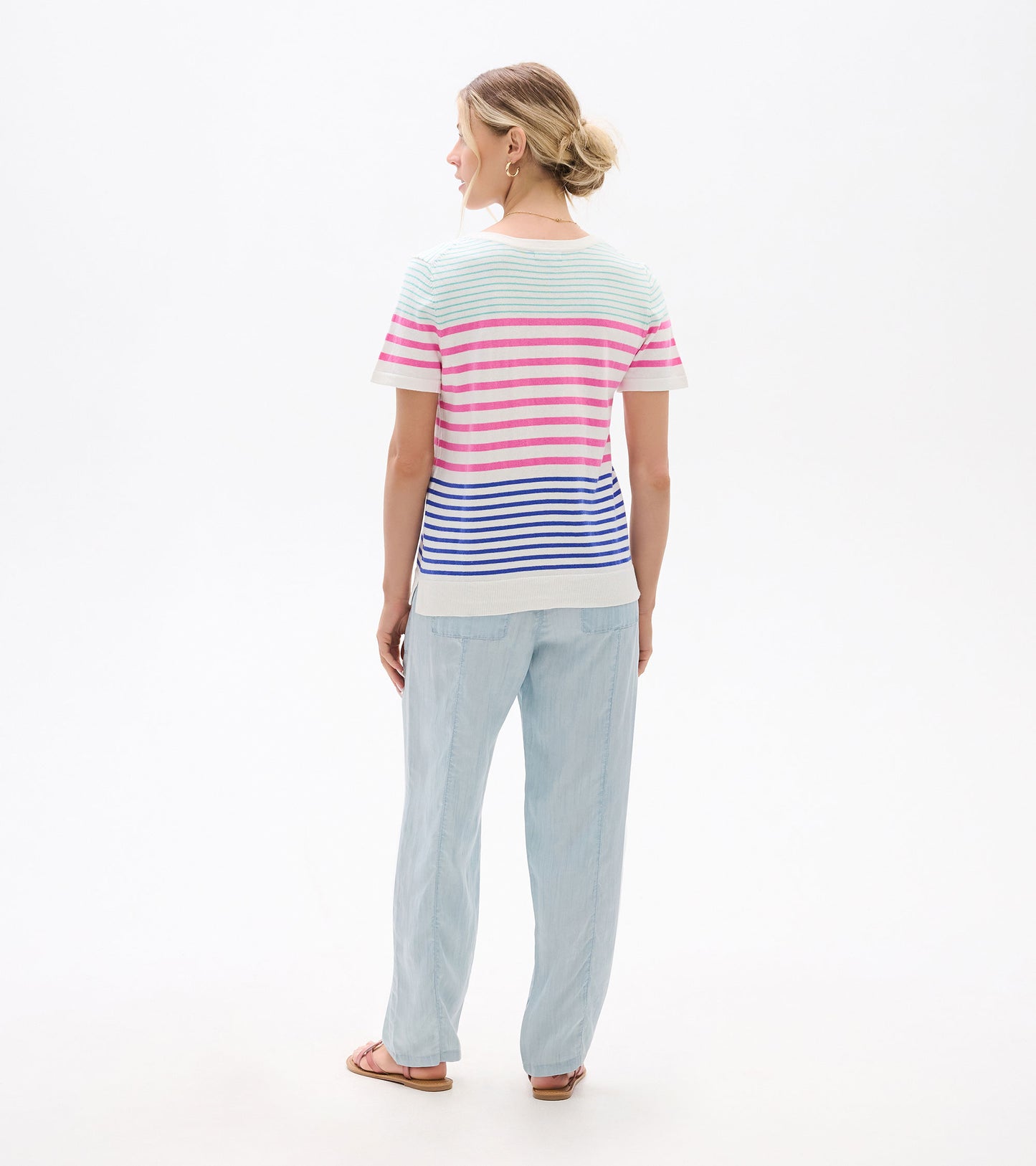 Simone Knit Tee - Summer Stripes