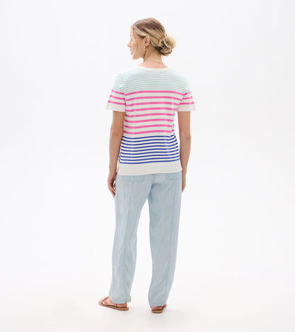 Simone Knit Tee - Summer Stripes