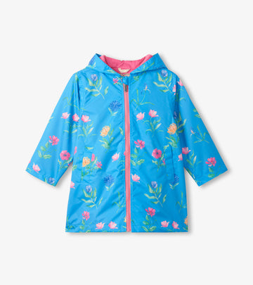 Hyper Real Floral A-Line Swing Jacket