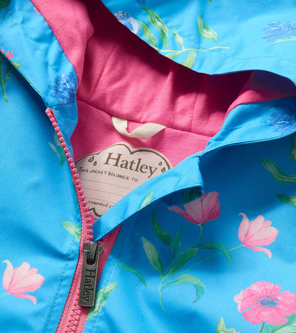 Manteau évasé – Motif floral hyper réaliste