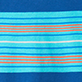 View Baby & Toddler Boys Limoges Stripes Peached Jersey Polo T-Shirt - Blue striped fabric pattern with thin yellow, teal, and orange horizontal lines