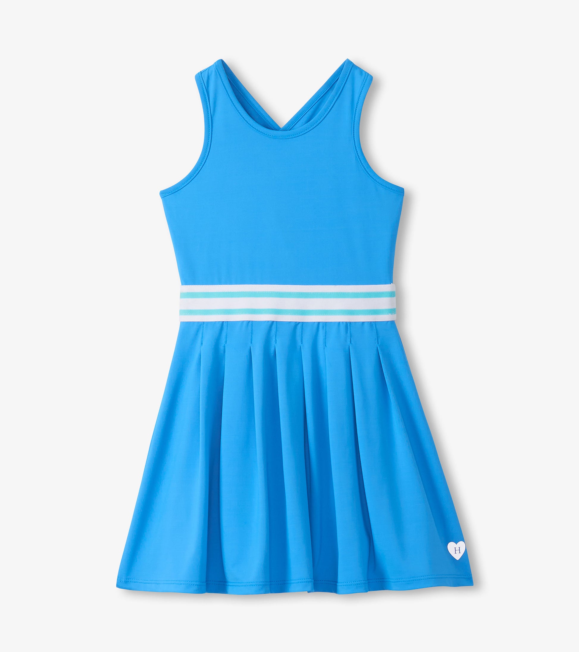 Girls Malibu Blue Pleated Active Dress Girls Malibu Blue Pleated Active Dress