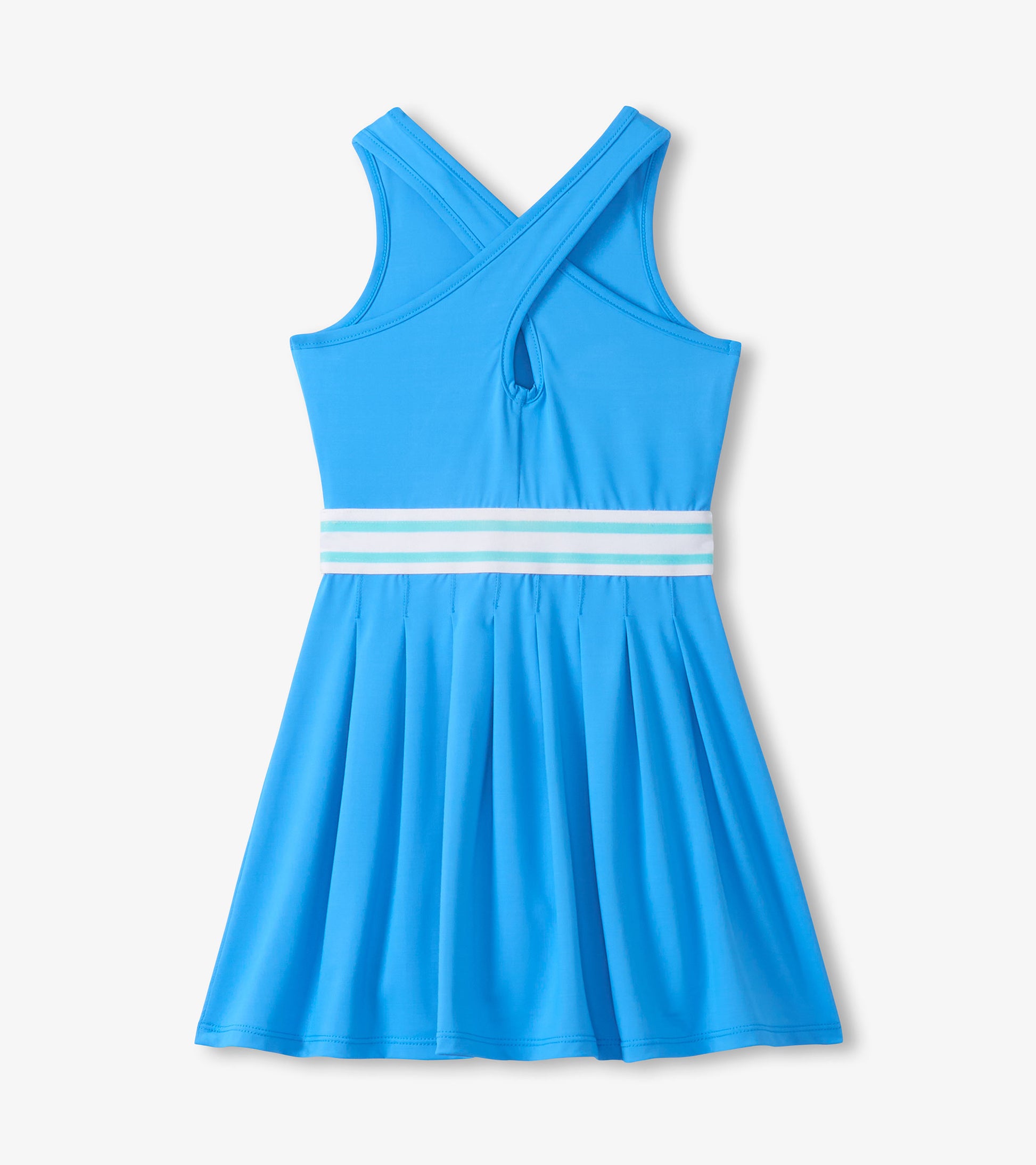 Girls Malibu Blue Pleated Active Dress Girls Malibu Blue Pleated Active Dress