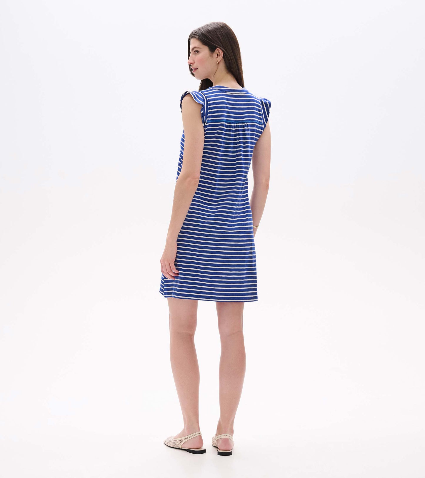 Zoey Tank Dress - Navy Stripes