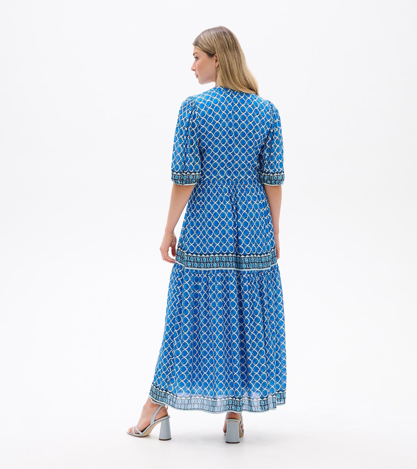 Willow Dress - Water Blue Medallion