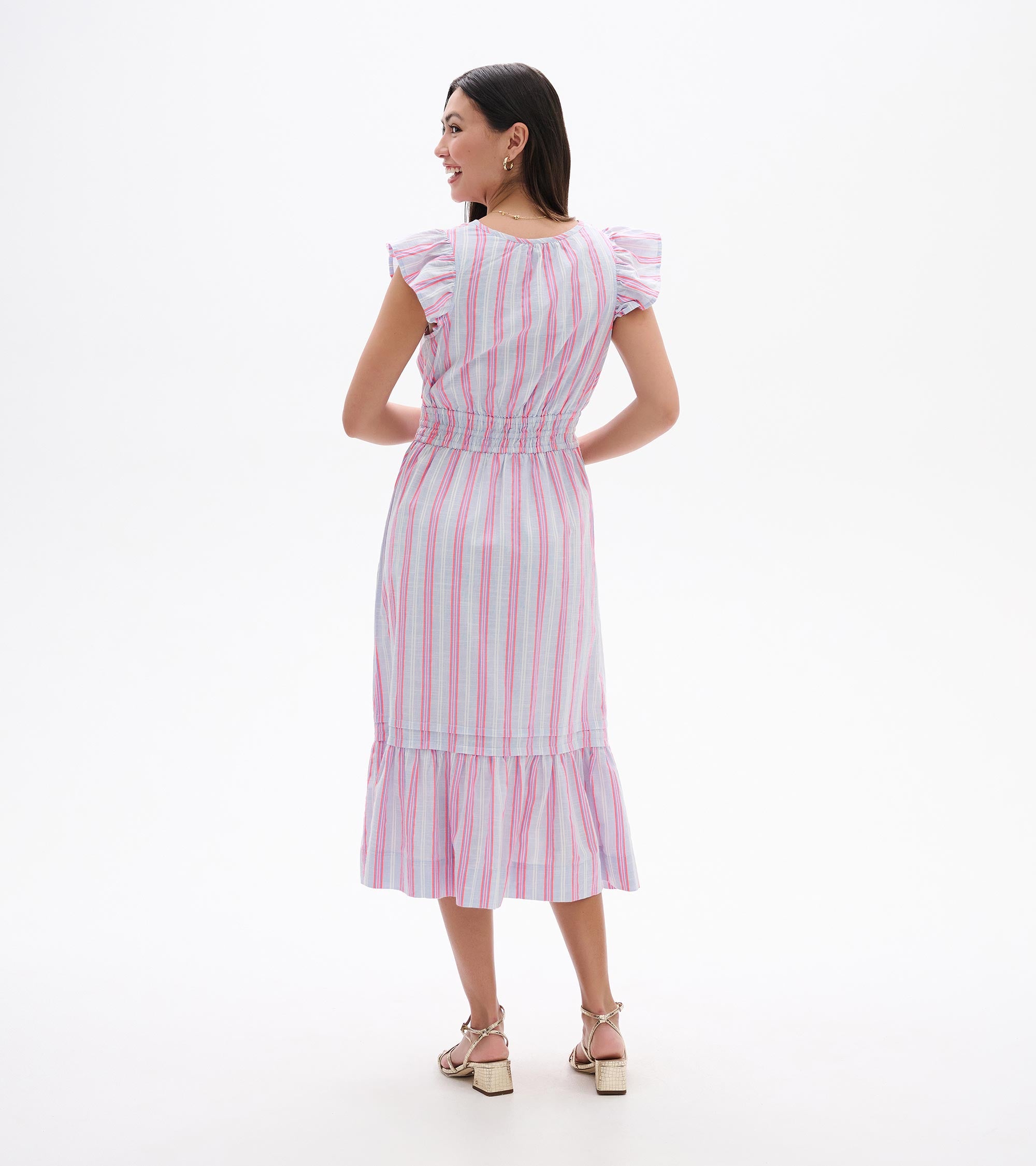 Fiona ruffle tops pink ピンク ANDMARY】Fiona ruffle tops