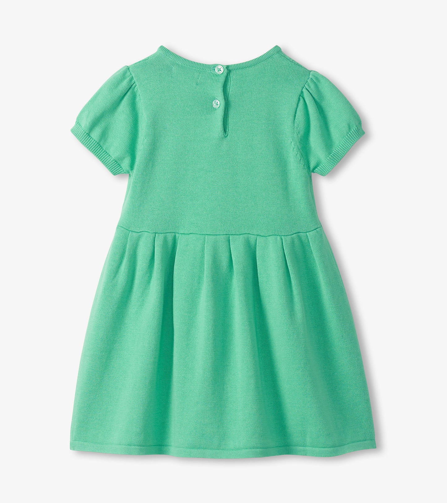 Robe en tricot pointelle – Vert de Neptune