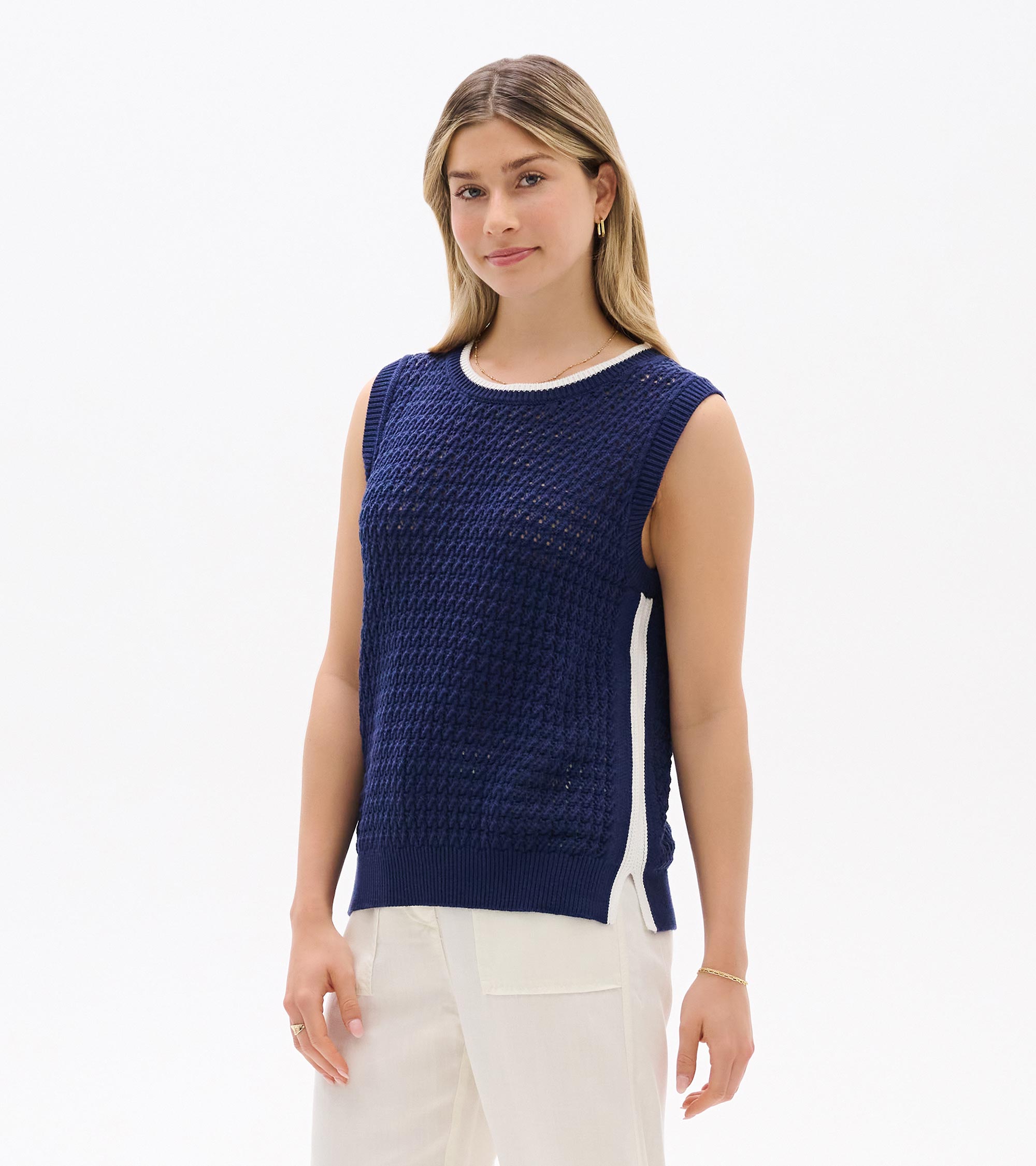 Cruz Knit Tank - Patriot Blue