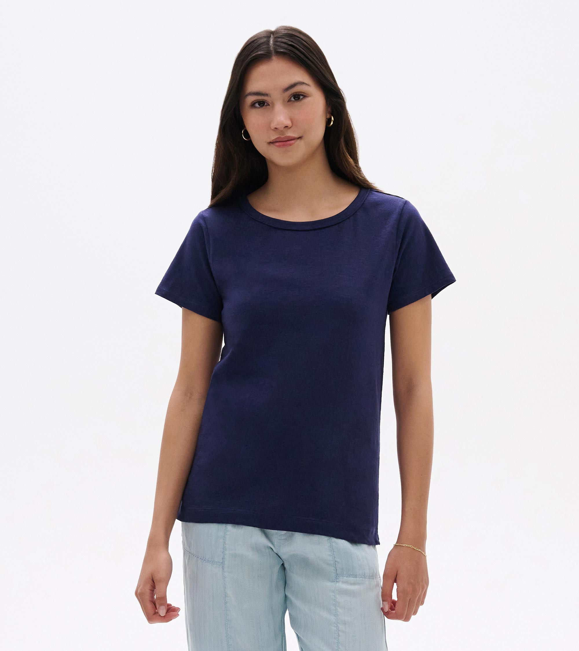 Essential Crew Neck Tee - Patriot Blue