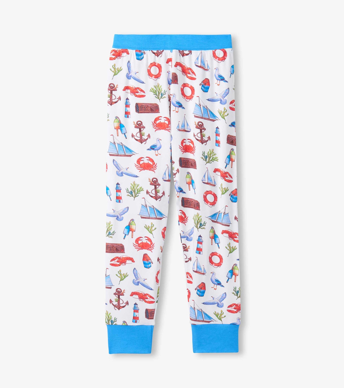 Boys Painted Seascape Bamboo Pajama Set