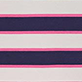 View Taylor Dress - Preppy Stripes - Horizontal pink and navy stripes