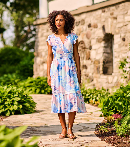 Fiona Dress - Mixed Match Patches