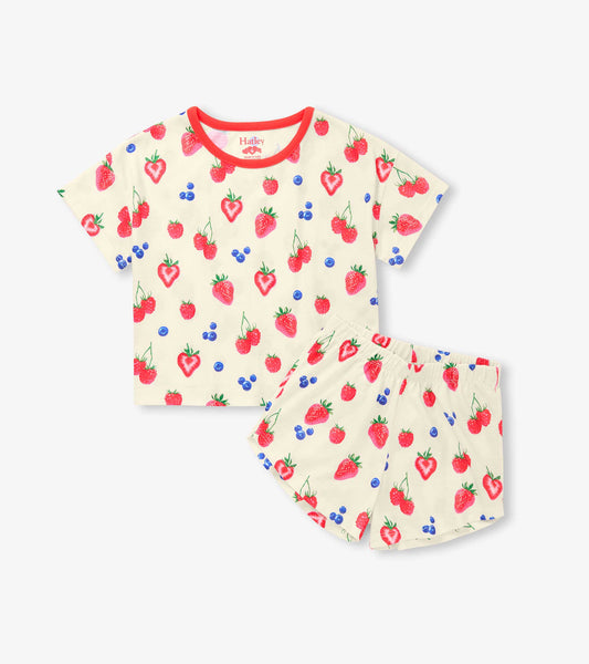 Girls Summer Berries Short Sleep Set