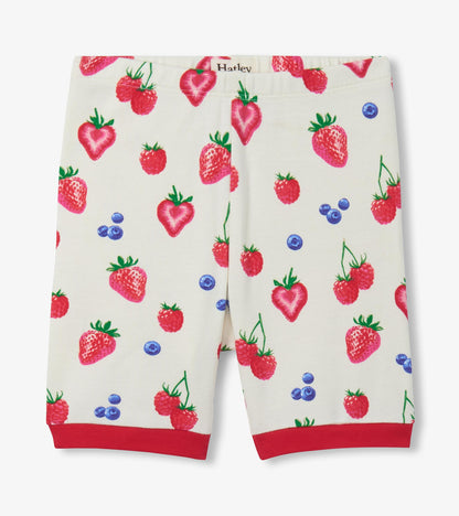 Girls Summer Berries Cotton Short Pajama Set