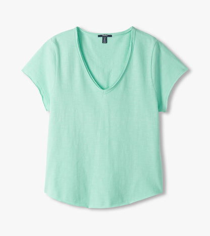 T-shirt à encolure en V Sadie – Verre de mer