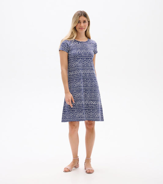 Robe trapèze Cici – Lignes abstraites