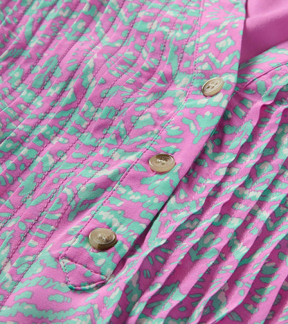 Pintuck Dress - Soft Ikat