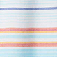 View Boys Sunset Stripes Button Down Shirt - Striped fabric with thin blue, orange, and pink horizontal lines