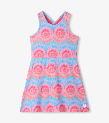 Starburst Tie Dye Active A-Line Dress