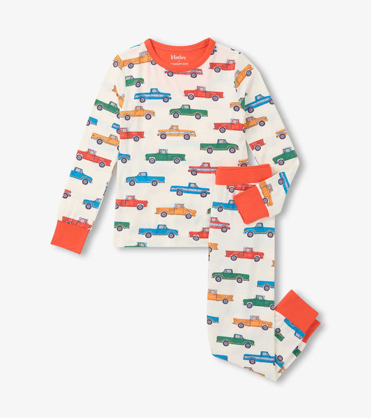 Boys Trucks Bamboo Pajama Set