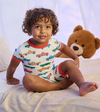 Boys Trucks Bamboo Short Pajama Set