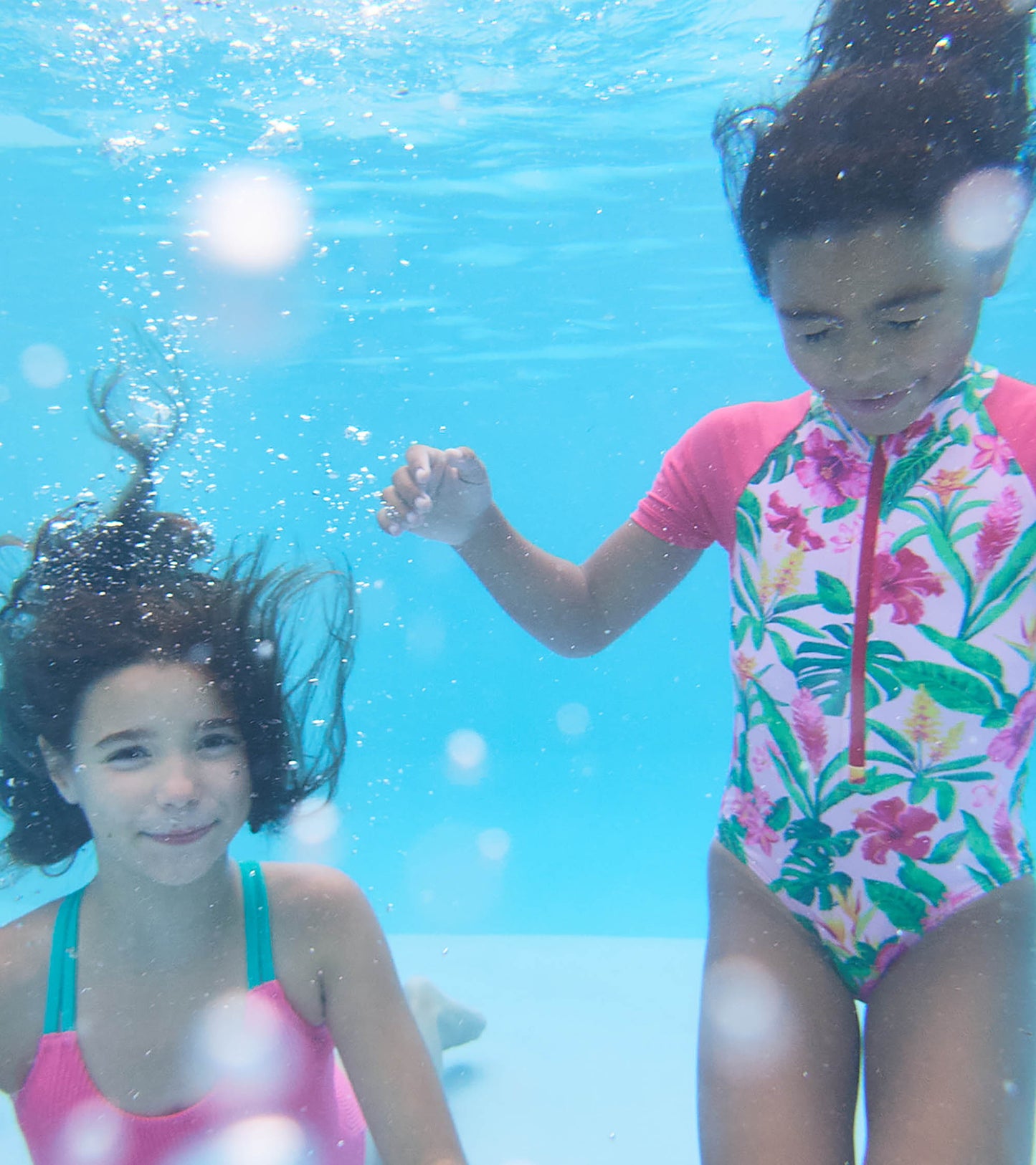 Maillot protecteur une pièce – Fleurs tropicales